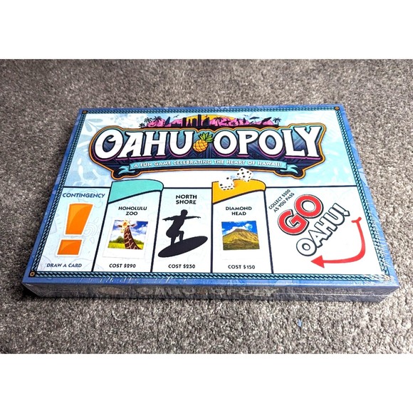 Late For The Sky Games Oahu Opoly Monopoly Style Board Game Hawaii